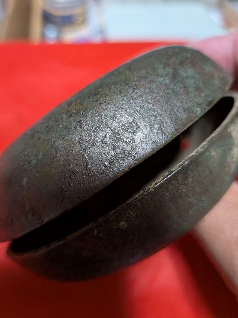 江戸時代後期幕末〜明治時代前半期頃時代古銅製（大）馬鈴直径１０Ｘ胴径３１当事物