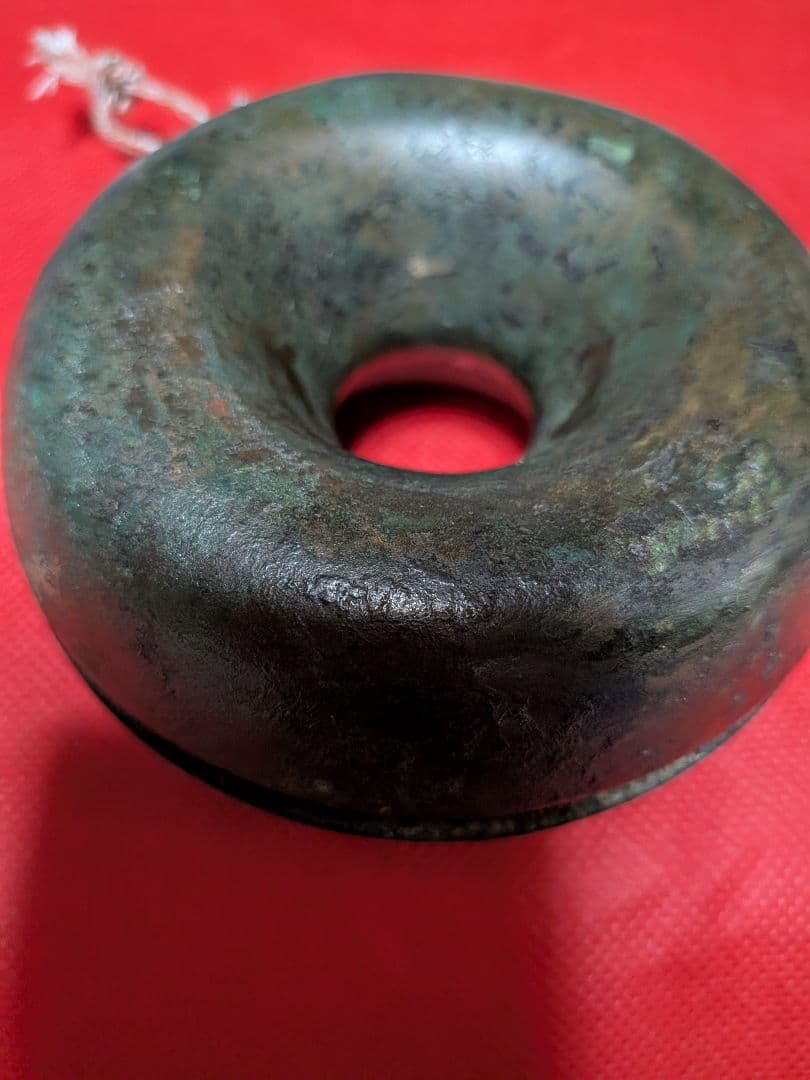 江戸時代後期幕末〜明治時代前半期頃時代古銅製（大）馬鈴直径１０Ｘ胴径３１当事物