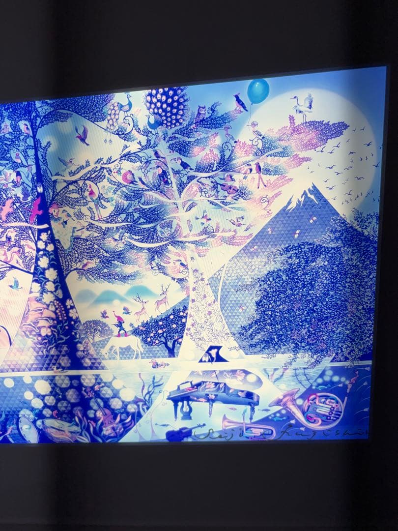 藤城清治　生命讃歌　直筆サイン入り　ライトアップアート　59/250