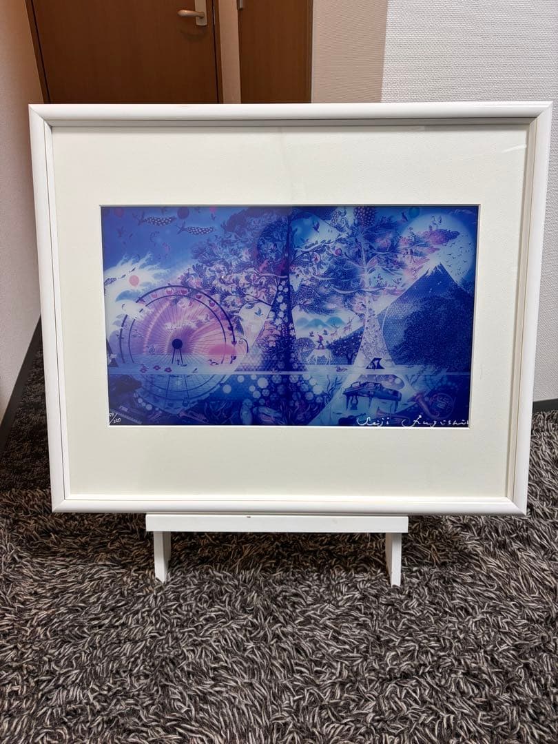 藤城清治　生命讃歌　直筆サイン入り　ライトアップアート　59/250