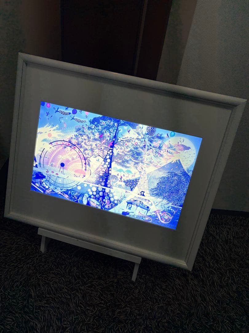 藤城清治　生命讃歌　直筆サイン入り　ライトアップアート　59/250