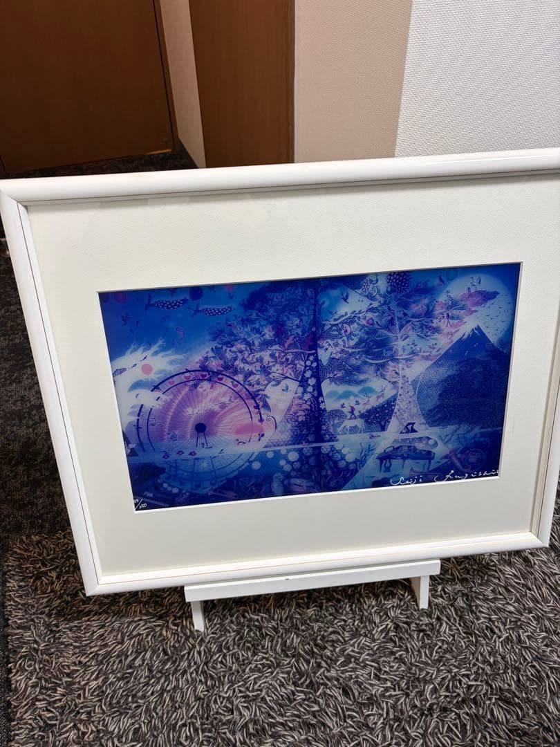 藤城清治　生命讃歌　直筆サイン入り　ライトアップアート　59/250