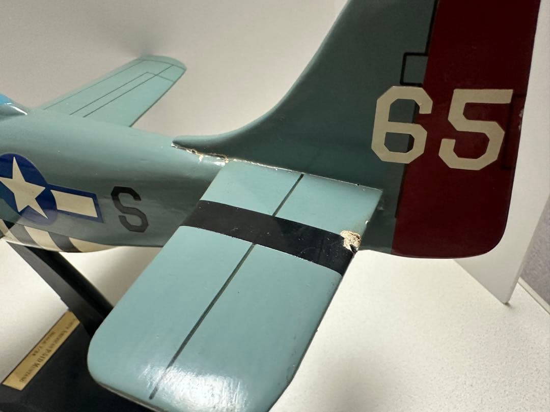 最終値下P-51D MUSTANG 1/24 マスタング 傷塗装剥がれあり　木製