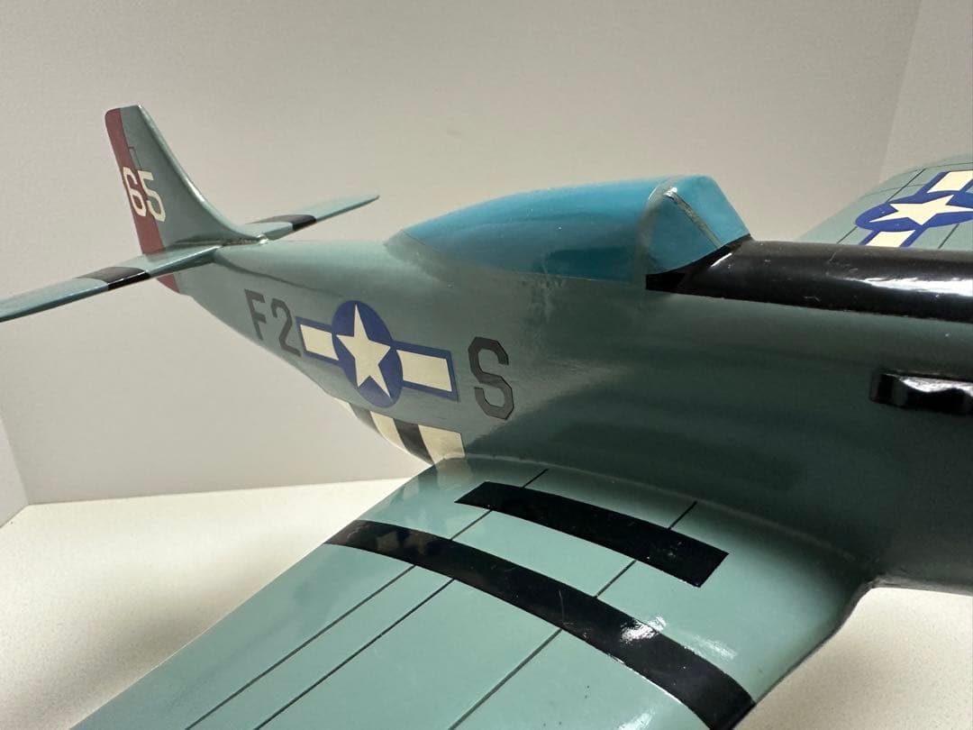 最終値下P-51D MUSTANG 1/24 マスタング 傷塗装剥がれあり　木製