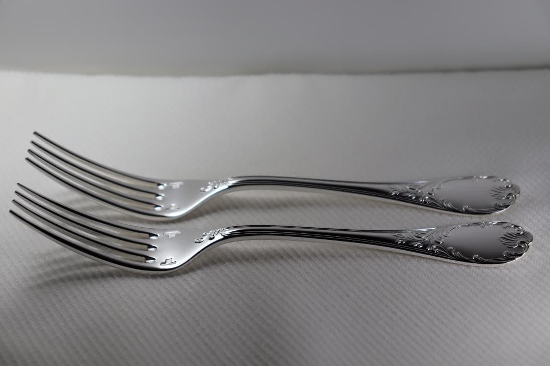 クリストフル■デザートフォーク２本組■とてもきれい¨¨■大人気の『マルリー』です