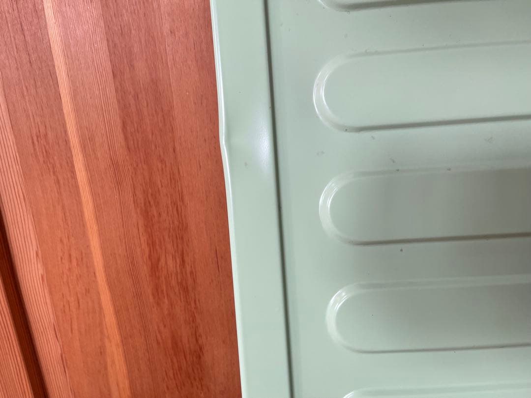 コクヨ　スチールラック　たためる　レトロ　かわいい　グリーン