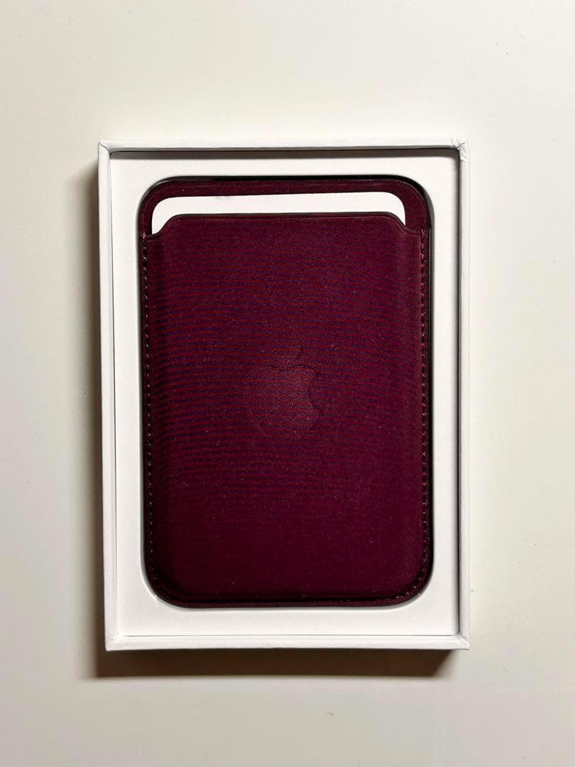 【新品】純正MagSafe対応iPhoneファインウーブンウォレット・マルベリ②
