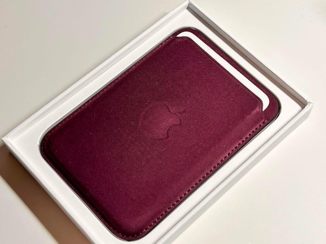 【新品】純正MagSafe対応iPhoneファインウーブンウォレット・マルベリ②