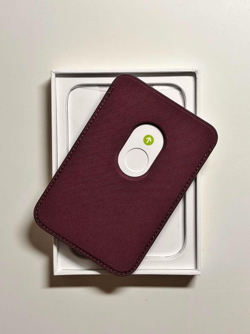 【新品】純正MagSafe対応iPhoneファインウーブンウォレット・マルベリ②