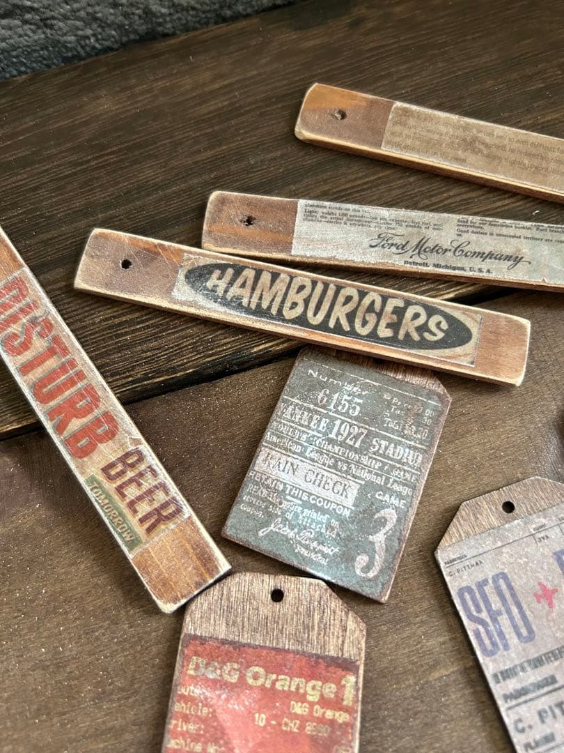 レトロウッドタグ　　No.430