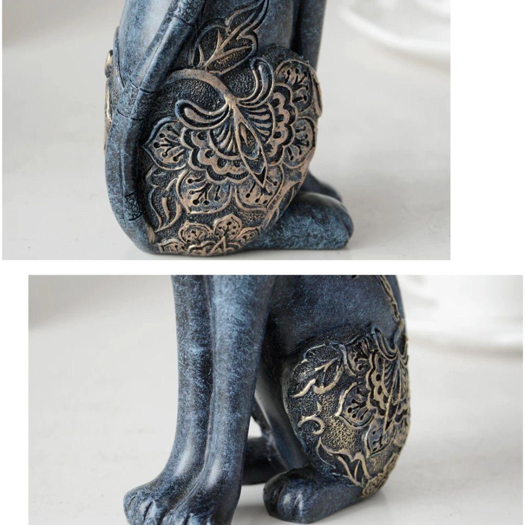 置物 マジェスティック アラビアンキャット 2体セット ライトブルー