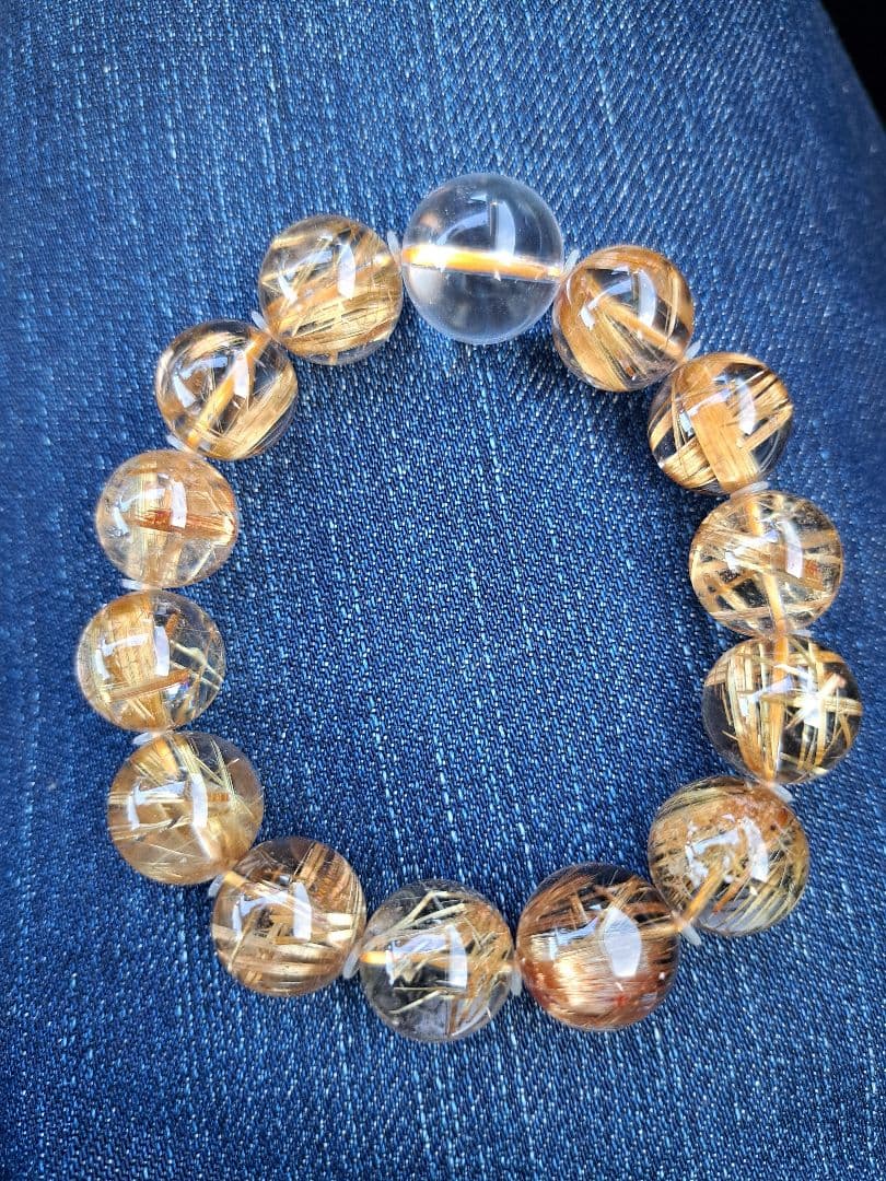 タイチンルチルブレスレット極上品　　xtxexrxux