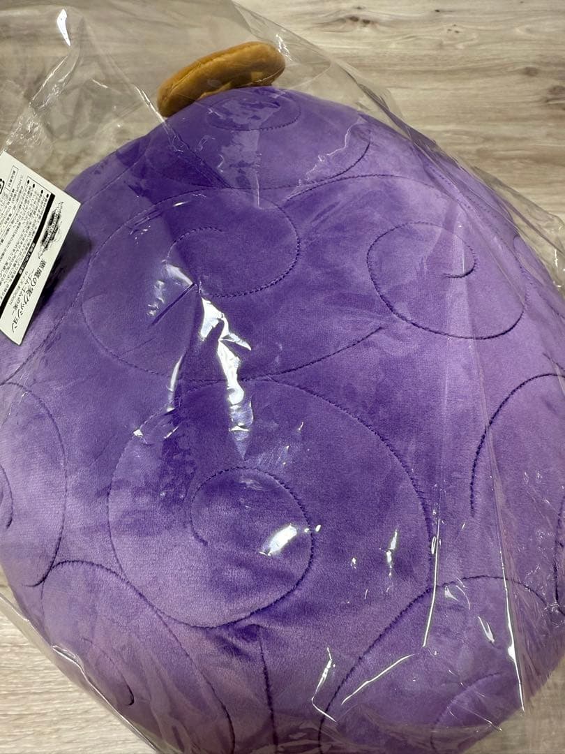 ゴムゴムの実 クッション 紫 約30cm