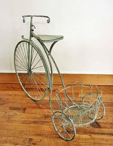 フラワーポット 三輪車 フレンチ アイアン シャビー 6864
