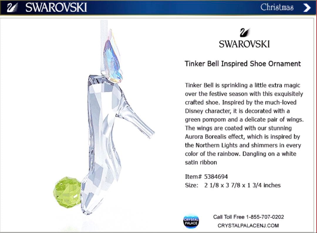 883【新品未使用】￥35,800／激レア入手困難／ティンカーベル靴／クリスマス