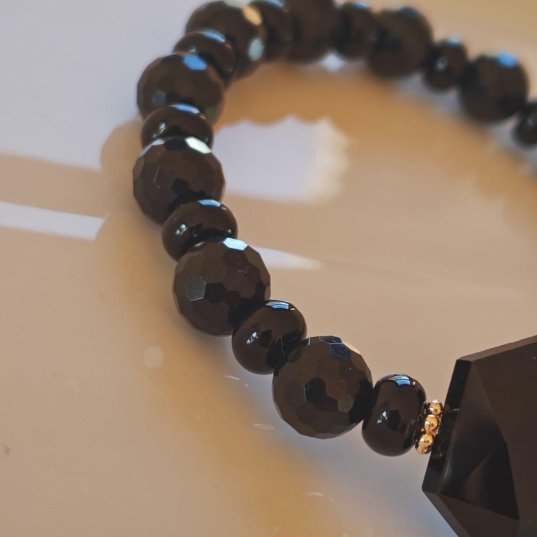 ご確認専用です♡モリオン六芒星　黒翡翠　黒瑪瑙ボタン