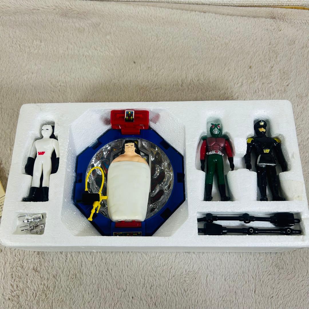 【希少】ポピー 空飛ぶ!! 仮面ライダー 改造手術台セット　当時物