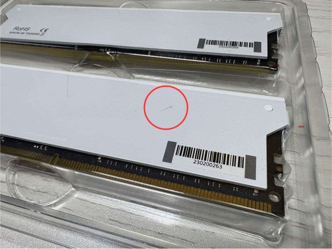 v-color 32GB DDR4-3600（16GB×2）ホワイト
