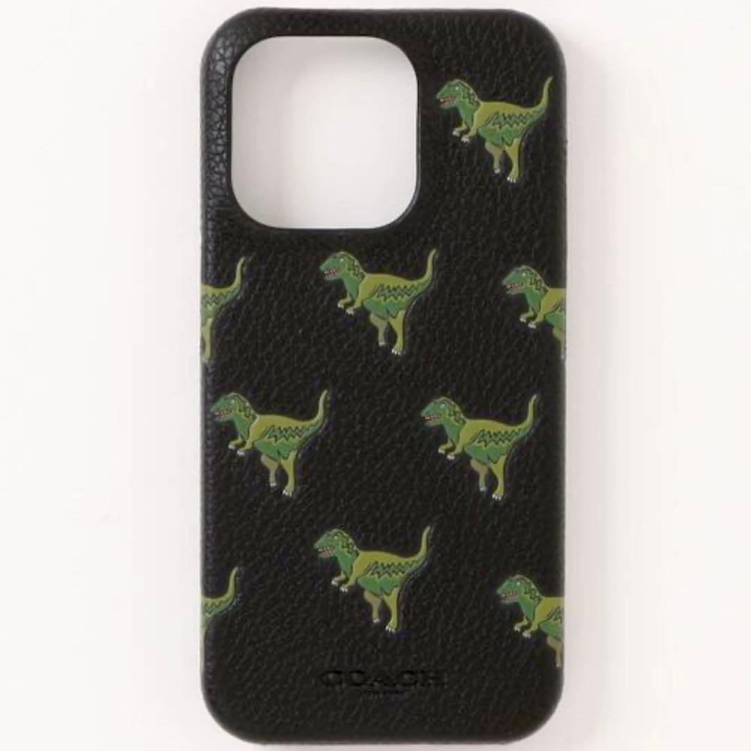 【新品】コーチ COACH iPhone15 Pro ケース レキシー 恐竜