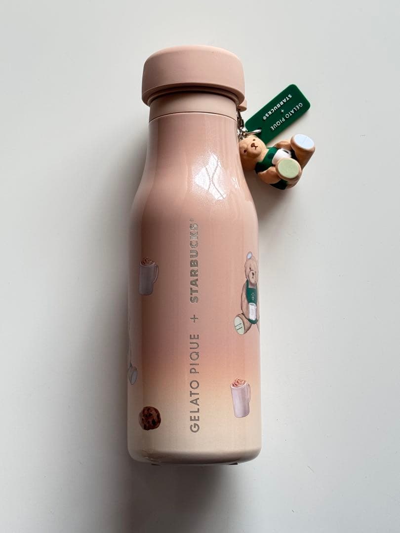 スターバックス　ステンレスボトル　ジェラートピケコラボ　モカベージュ　473ml