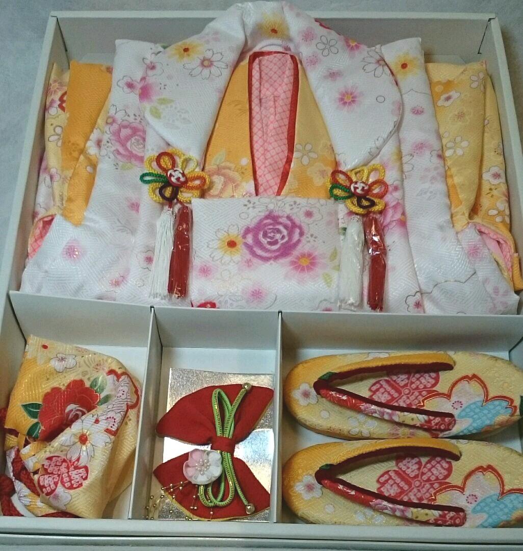 新品  ☆ 七五三 ３歳 被布セット ☆ストレッチ足袋プレゼント