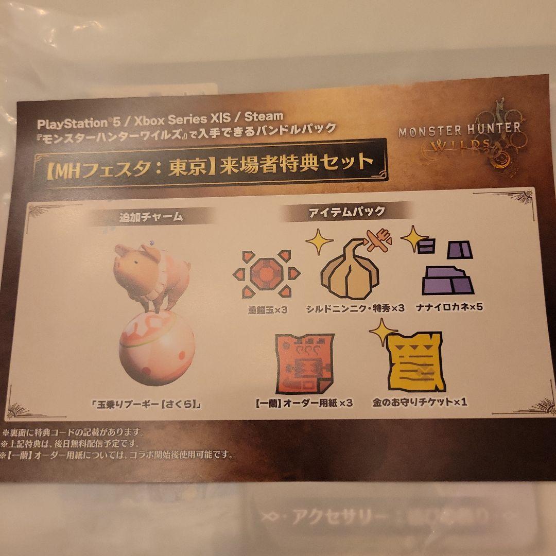 モンハンフェスタ 先着入場特典セット ポーチ 追加チャーム アイテムパック