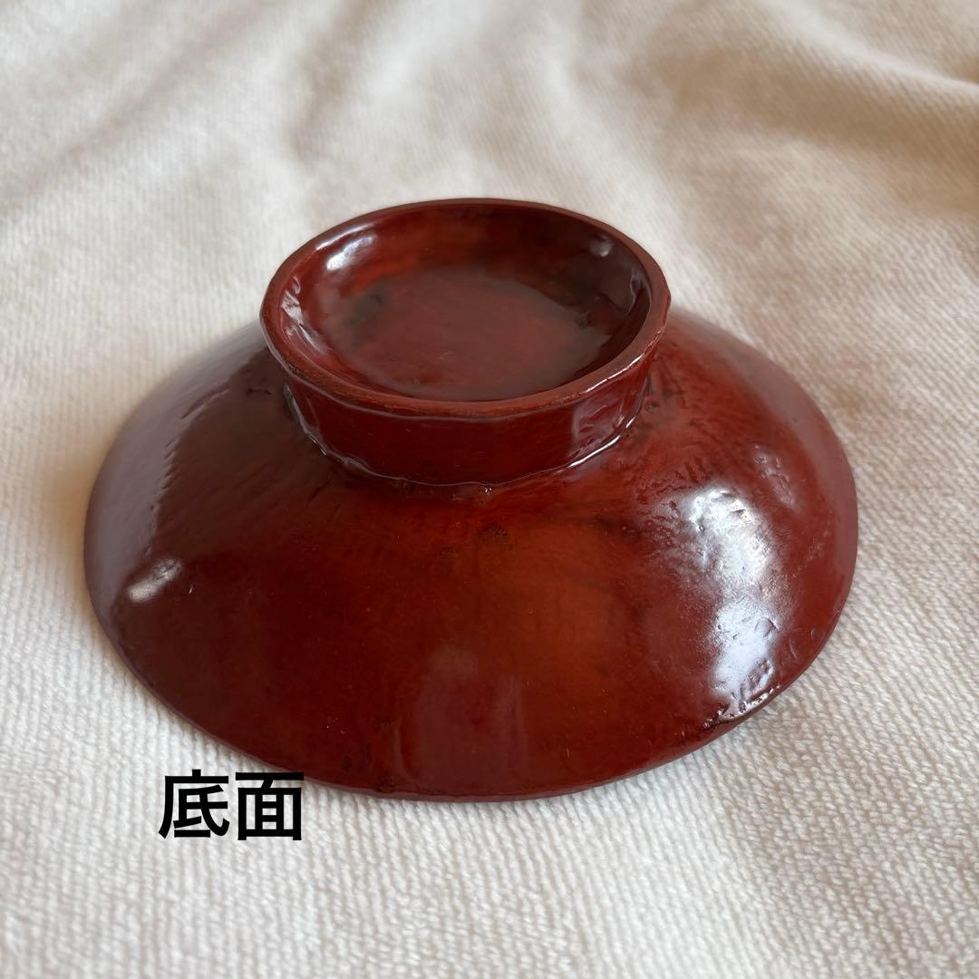 作家もの　漆器　原清　台皿　丸皿