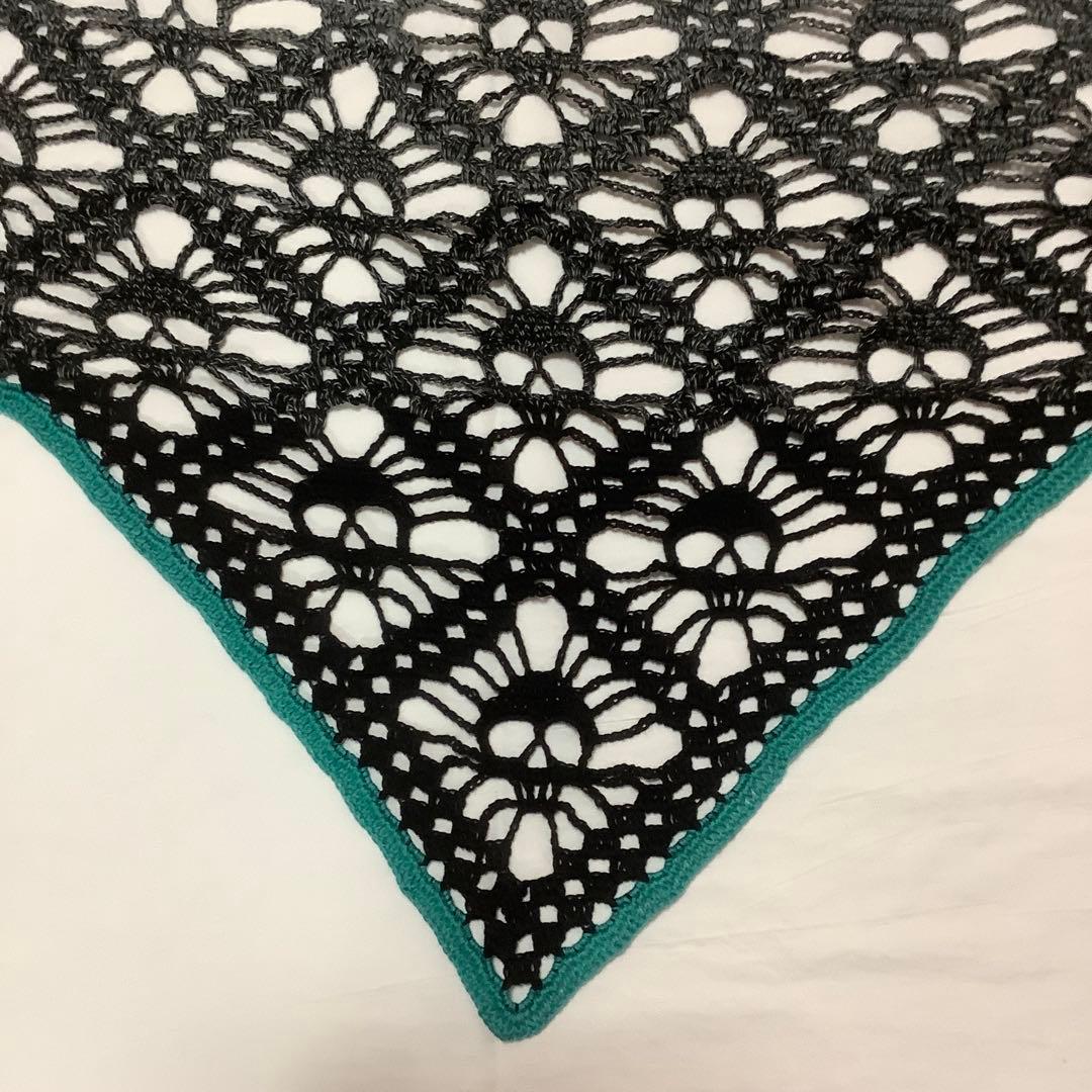 三角ショール　バレエ用　ハンドメイド　ドクロ模様　③