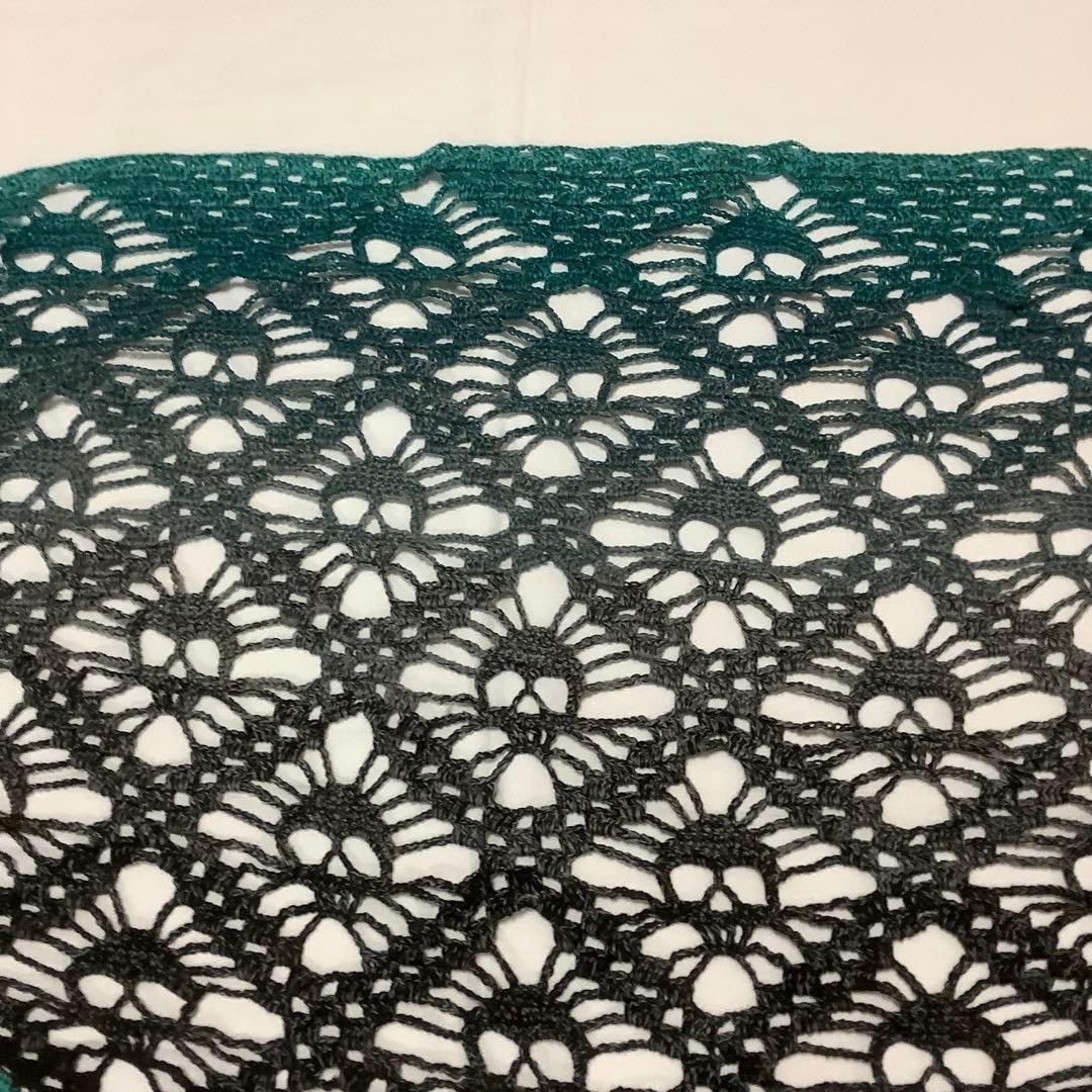 三角ショール　バレエ用　ハンドメイド　ドクロ模様　③