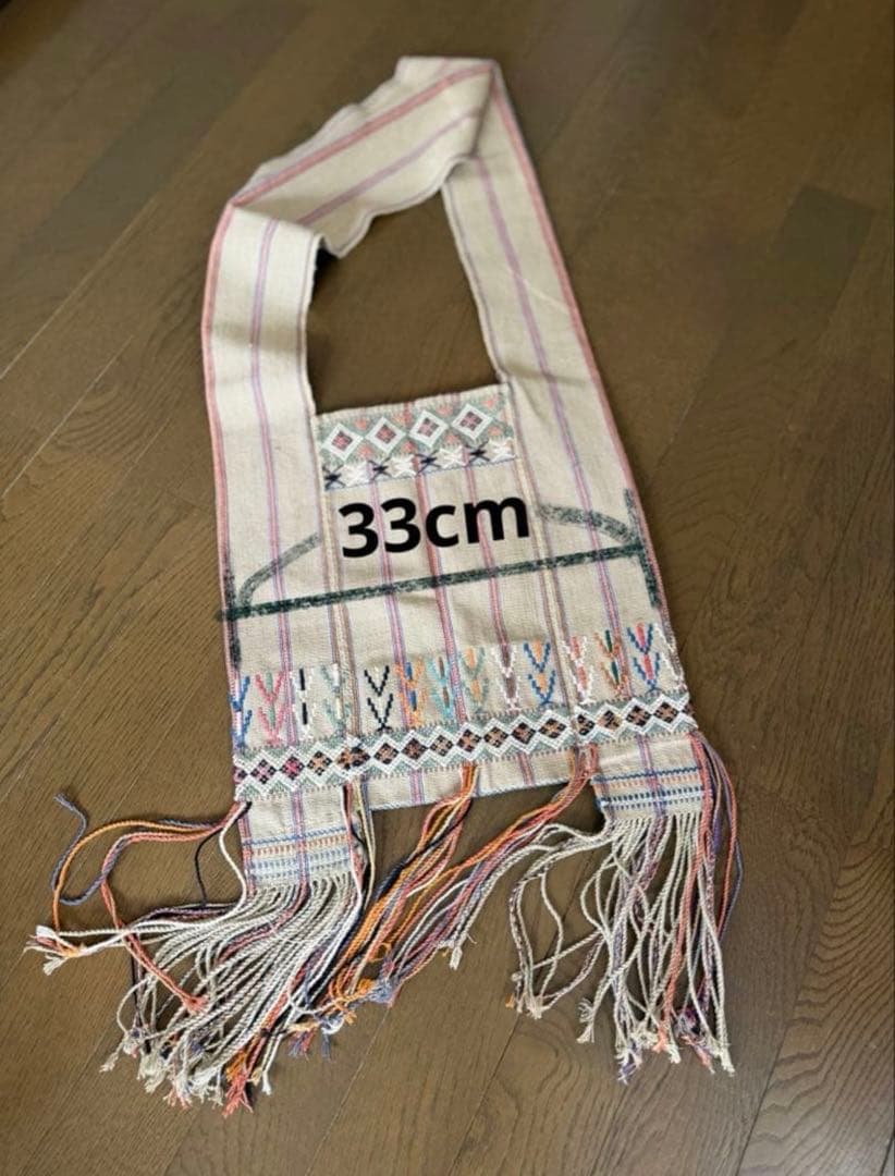 【新品】手織り 民族布 刺繍 伝統工芸 ハンドメイド タイ　希少　カレン族