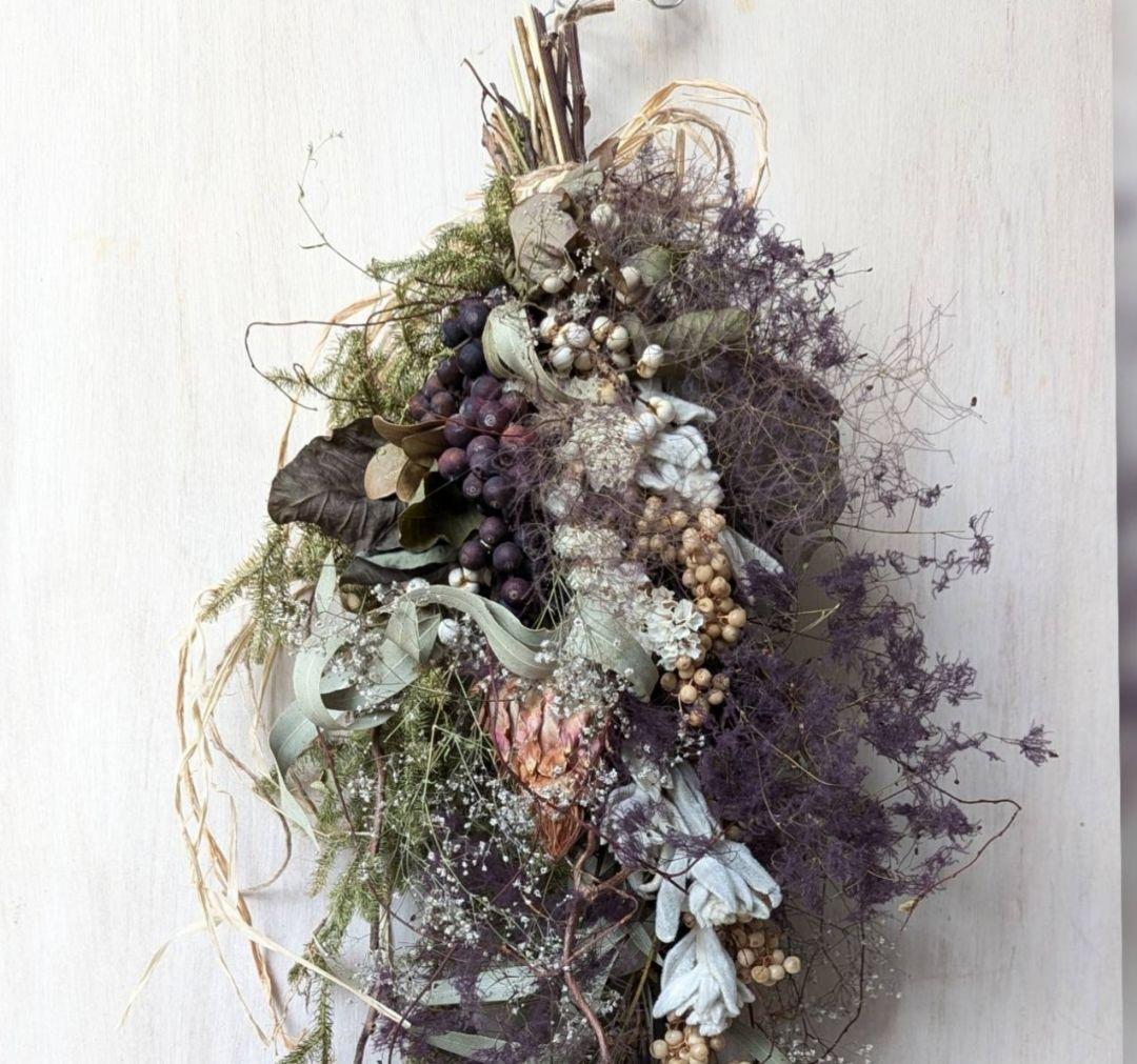 専用＊アーティチョーク&スモークツリー　ドライフラワースワッグ