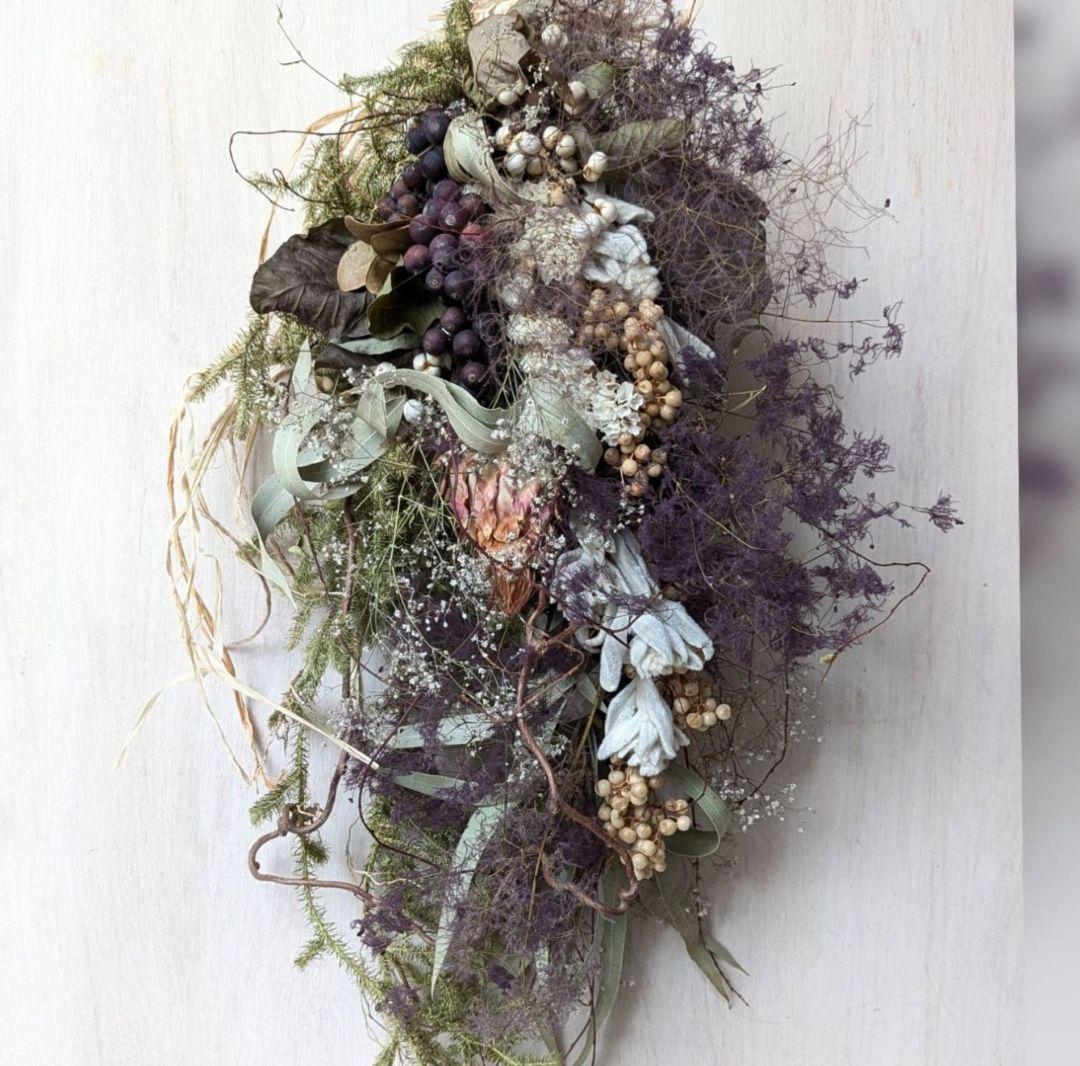 専用＊アーティチョーク&スモークツリー　ドライフラワースワッグ