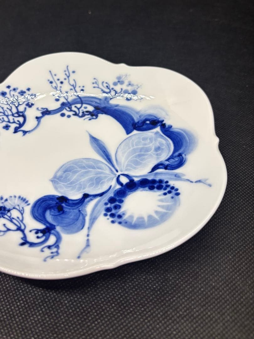 【meissen】美品！　マイセン　ブルーオーキッド　プレート