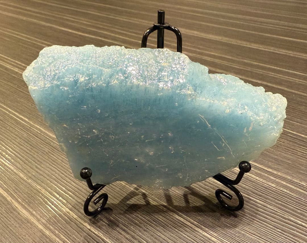 大きめ♡ アクアマリン 原石 スライス 天然石 ブルー