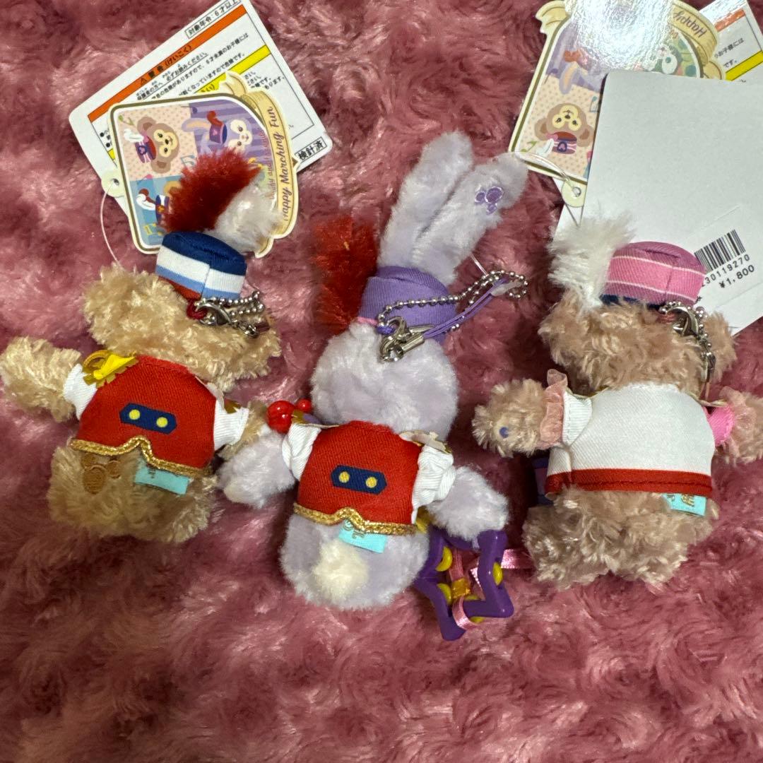 【新品未使用】ダッフィー ハッピーマーチングファン　ぬいぐるみストラップ