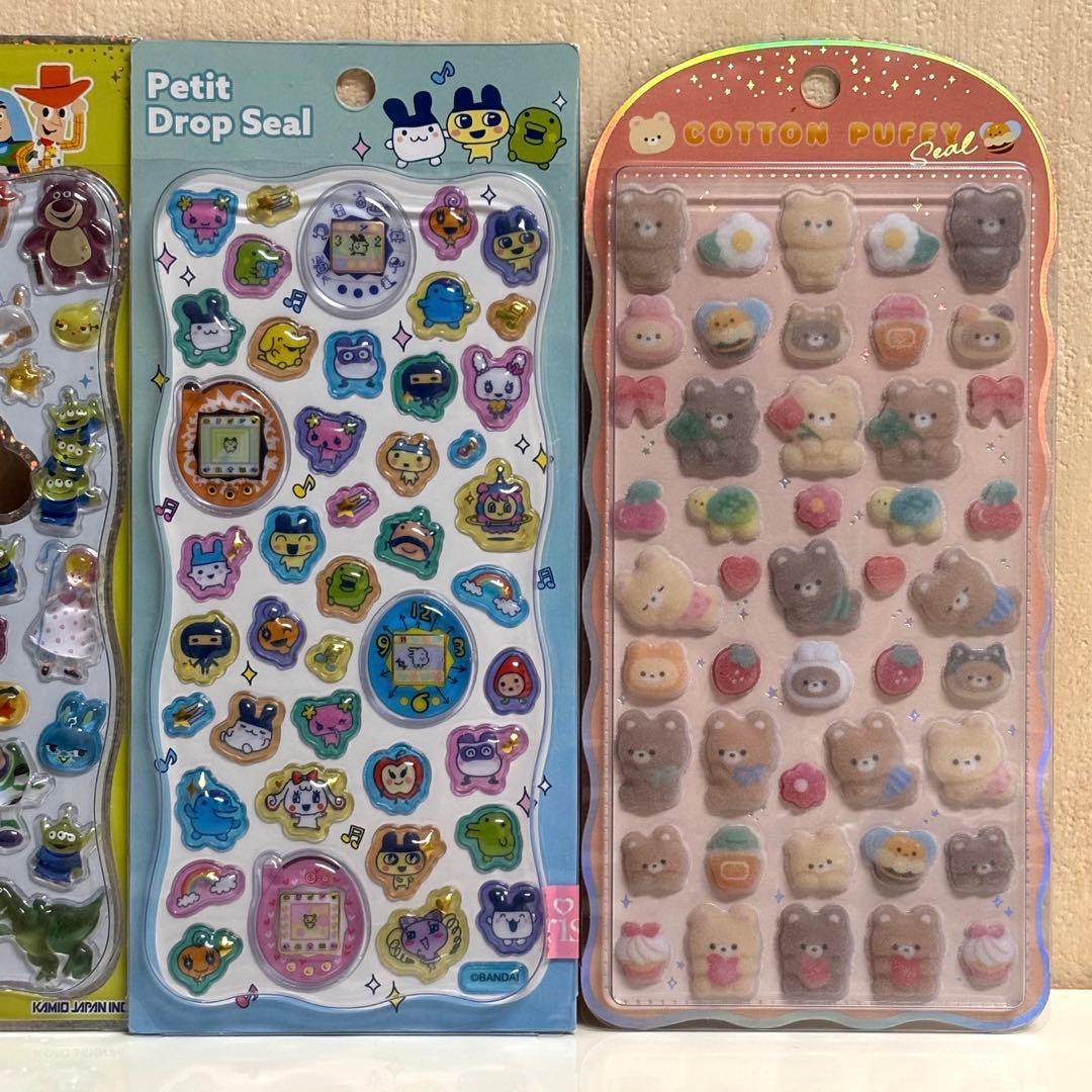 【正規品】サンリオたまごっちトイストーリーボンボンドロップシールなど6枚セット