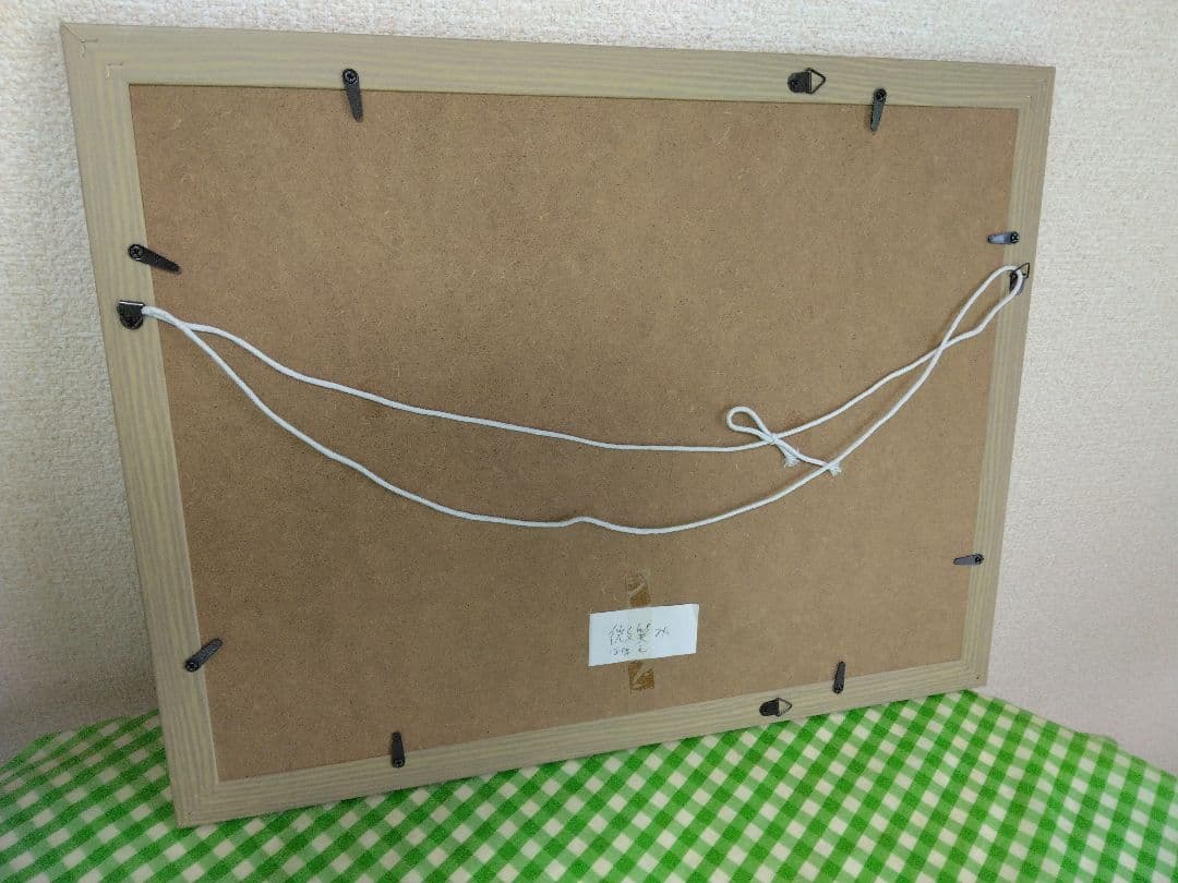 水彩画　バラ　原画　　額縁入り