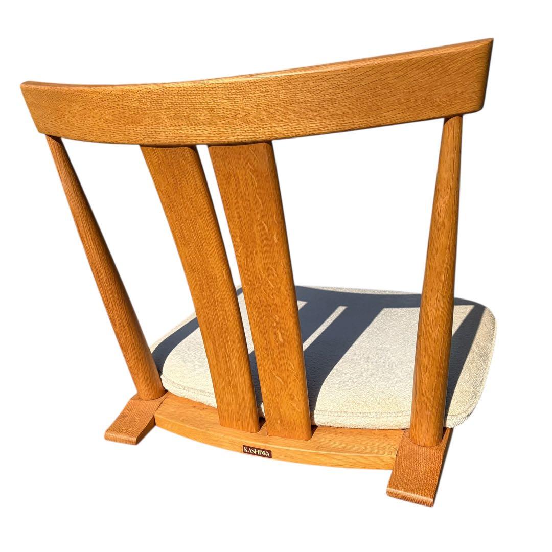 【希少】柏木工 KASHIWA ナラ材 座椅子 2脚セット