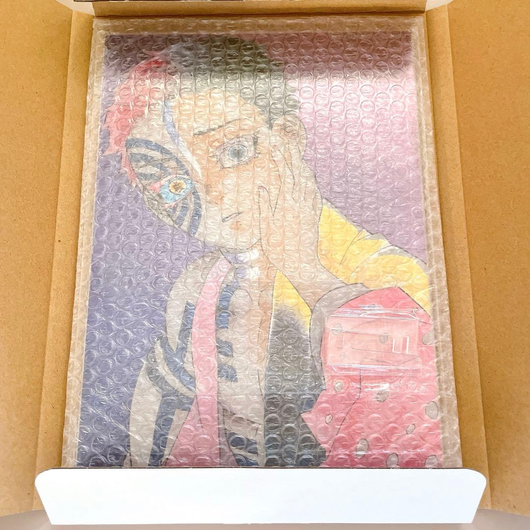 鬼滅の刃　箔入りアクリルアート　猗窩座　ジャンプキャラクターズストア受注限定品