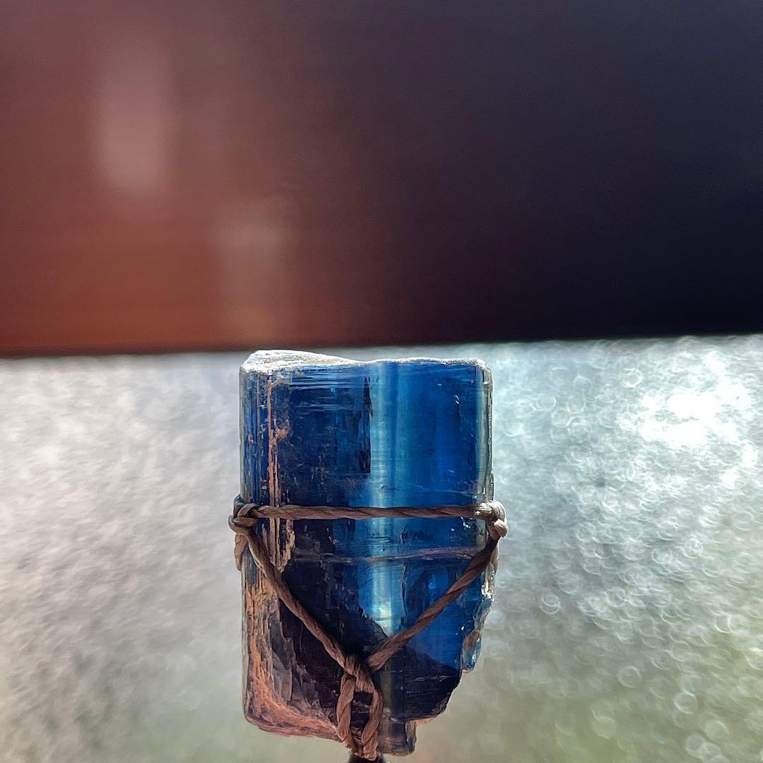 カイヤナイト ネパール産 ＊ ハンドメイド マクラメペンダント ネックレス ⑥