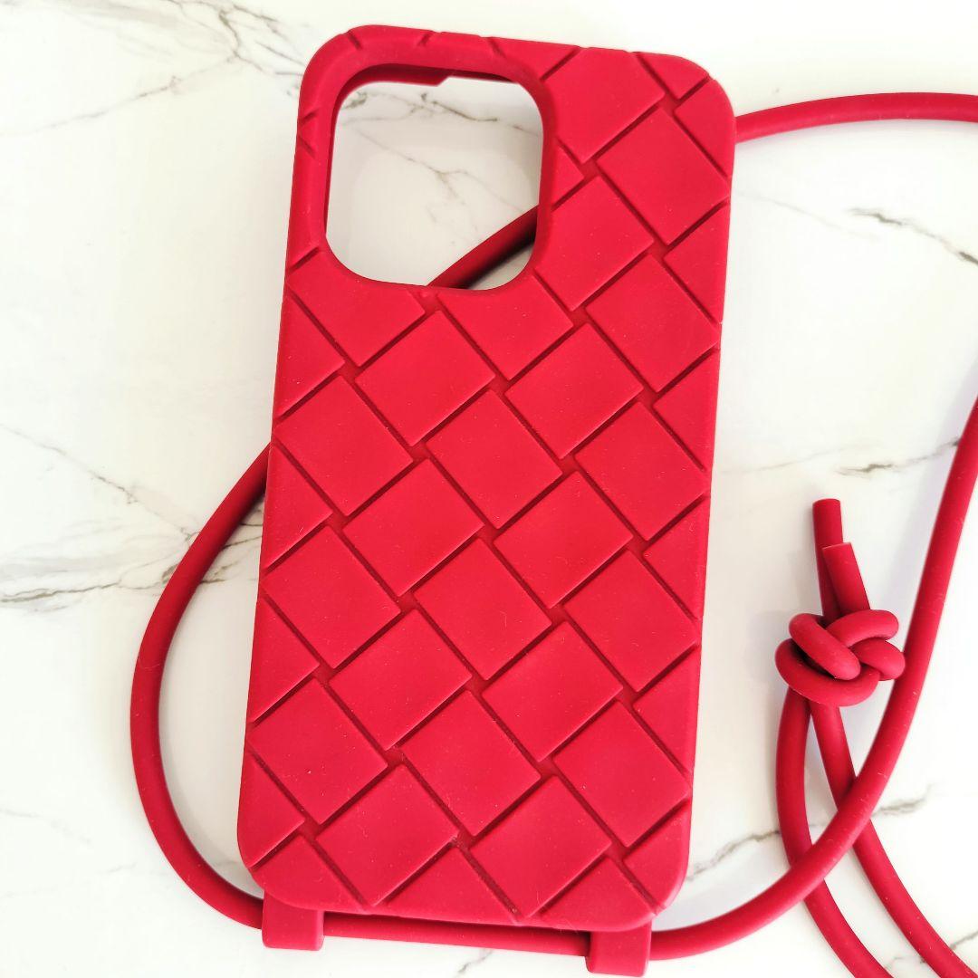 BOTTEGA VENETA レッド iPhoneケース
