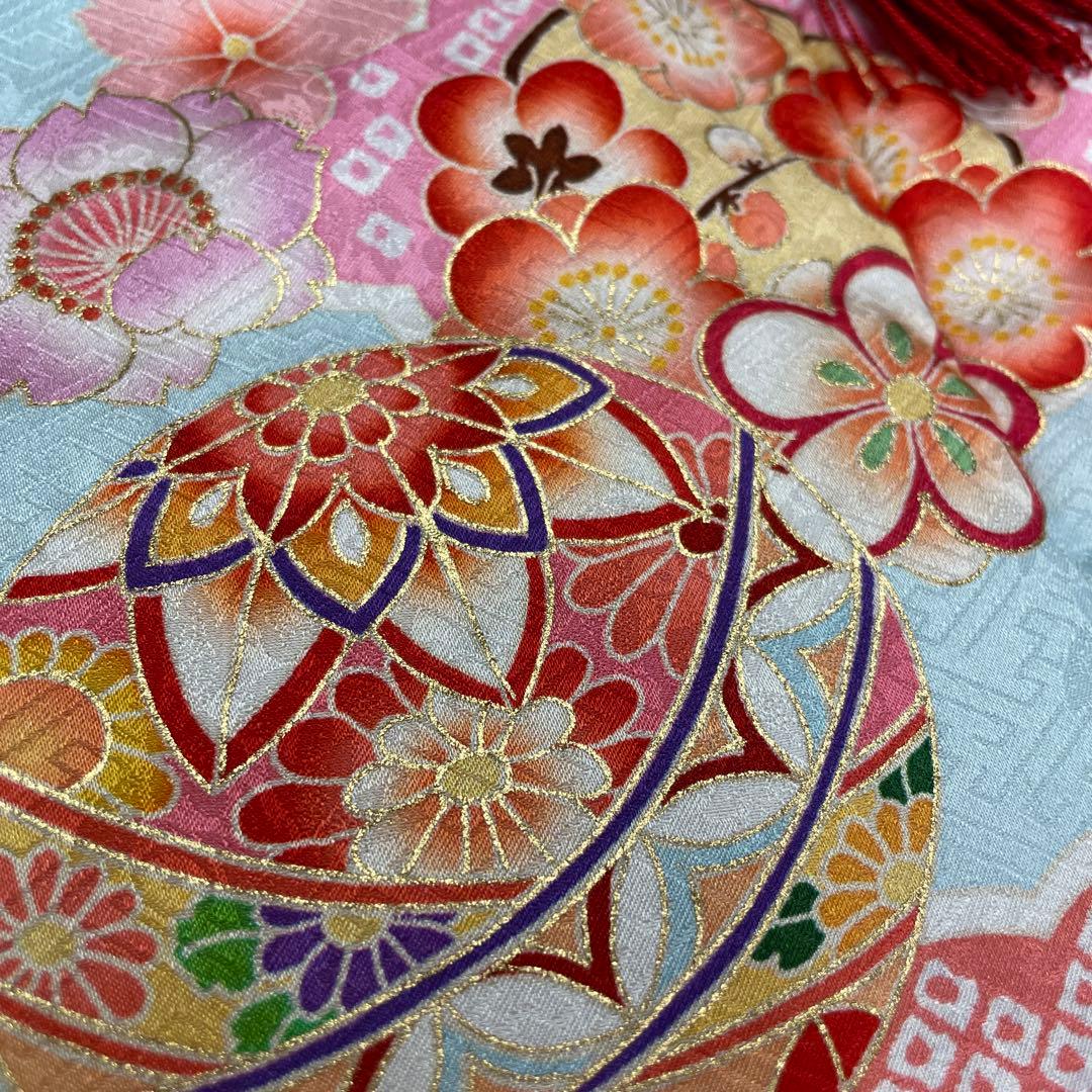 新品 正絹 ミツ身 被布 ヒフ 日本製 羽衣 七五三 三歳お祝い着 友禅 和装