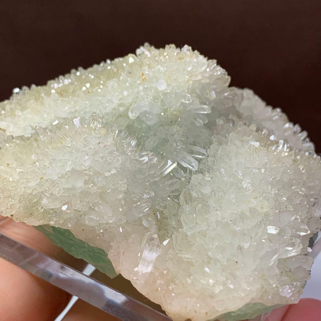 福島県南会津蛍鉱山産☆水晶共生☆フローライト