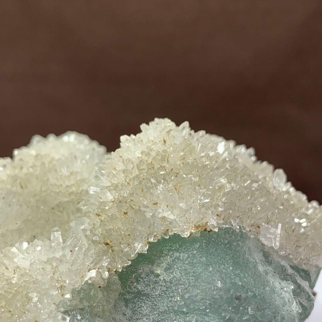 福島県南会津蛍鉱山産☆水晶共生☆フローライト