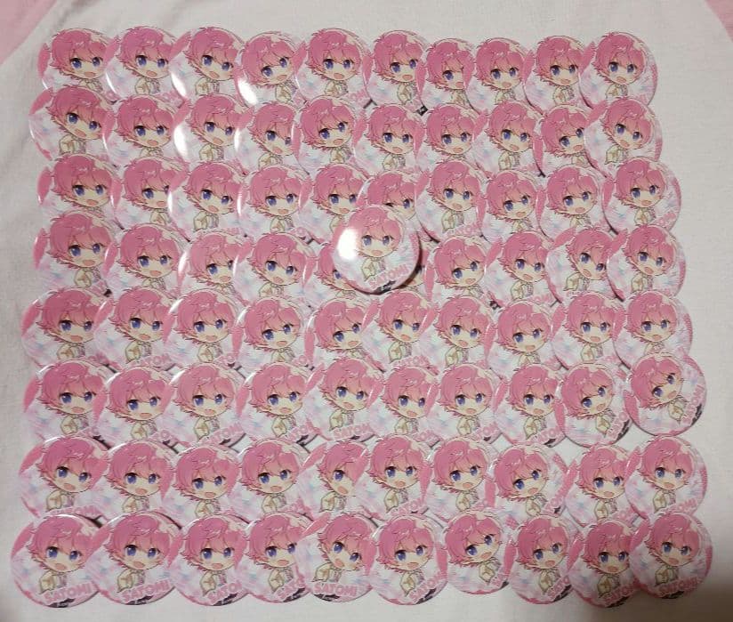 すとぷり　さとみ　缶バッチ　2022　spring デフォ