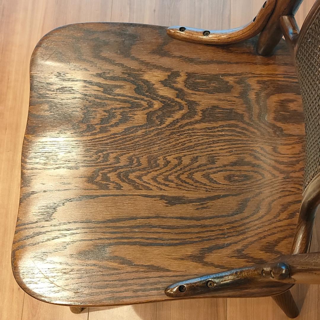 ヴィンテージ　Shin-Leeシンリー　ラタンバック　ダイニングチェア①