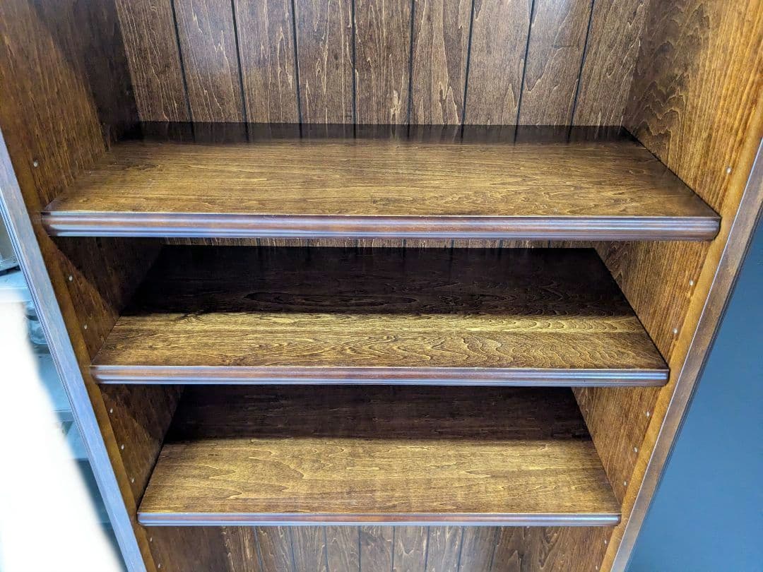 直接引き取り可 カリモク コロニアル 書棚 ブックシェルフ オープンシェルフ