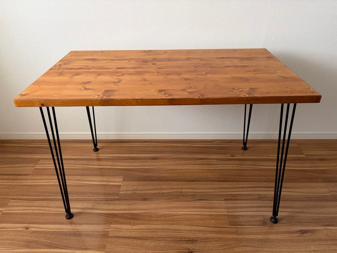 送料込 LOWYA 天然木 無垢板 デスク テーブル