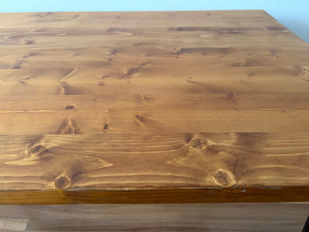 送料込 LOWYA 天然木 無垢板 デスク テーブル