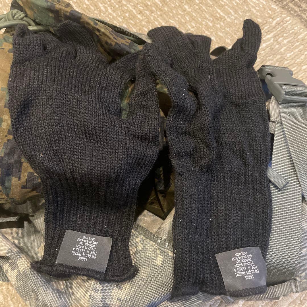 実物米軍放出 ブッシュクラフトセット７点　キャンプ　タープ　ライト　手袋　ポーチ